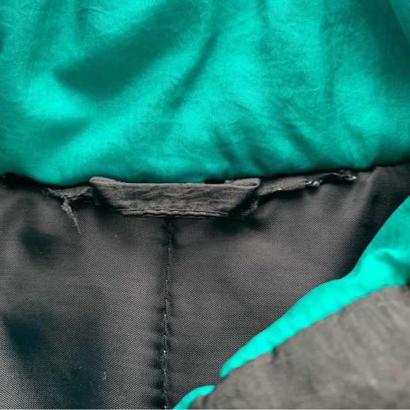 Vintage Warm Windbreaker Coat with Neon Colour Blocking - Picture 5 of 5